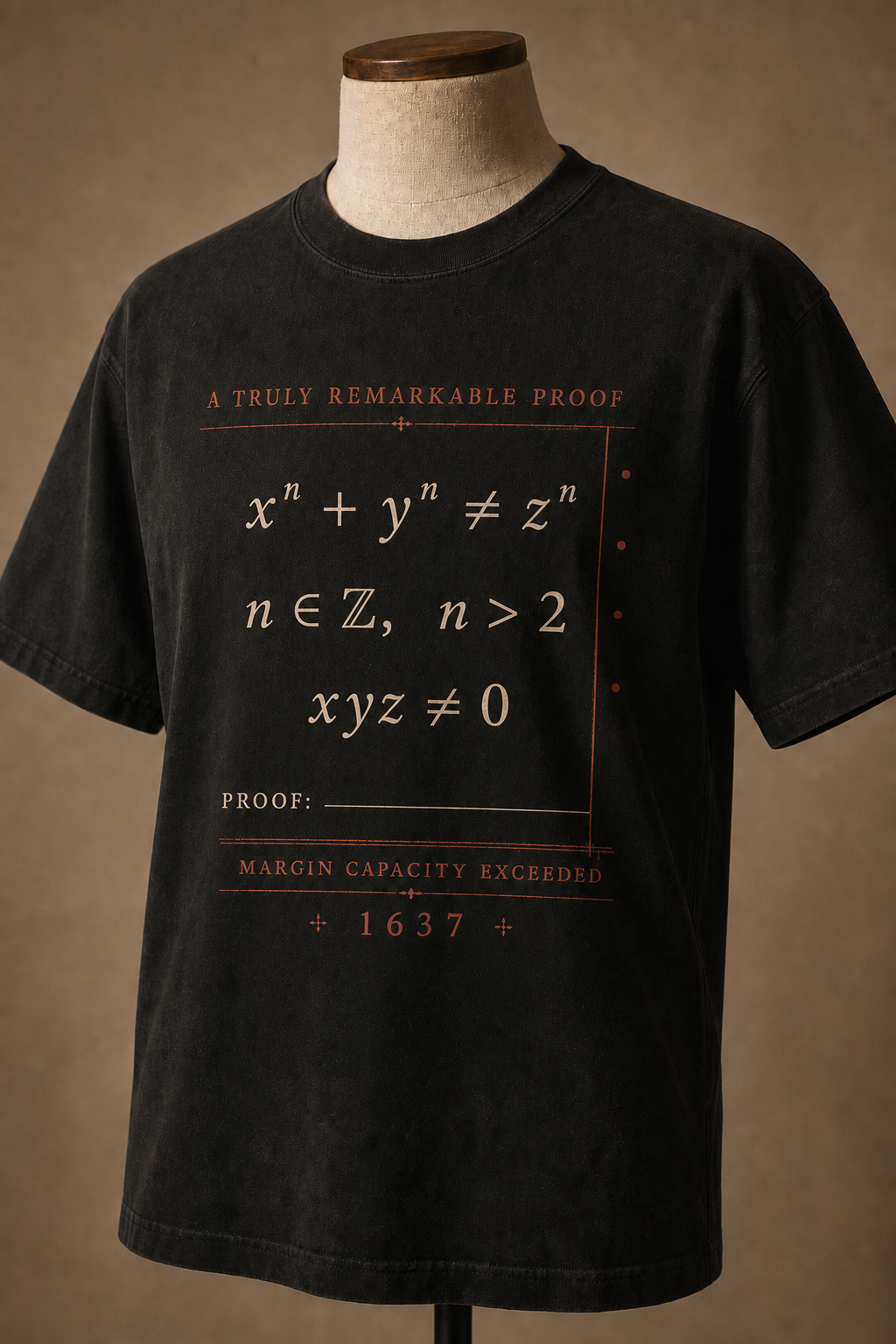 Fermat: Margin Capacity Exceeded Original Edition shirt mockup