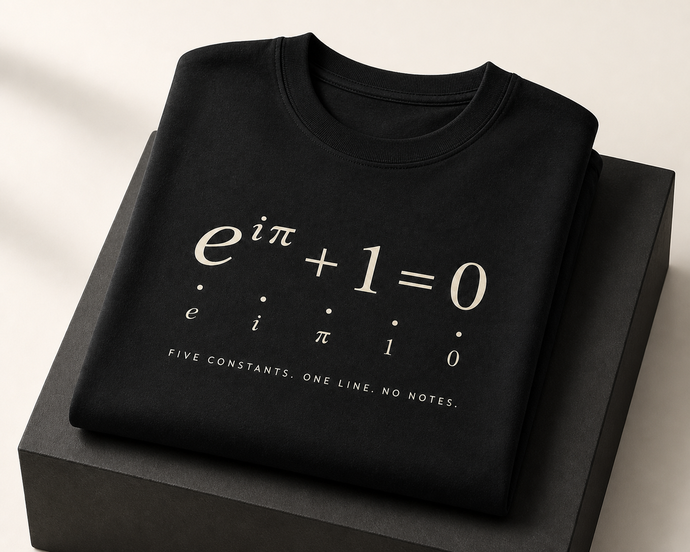 Euler Identity: Five Constants Original Edition shirt mockup