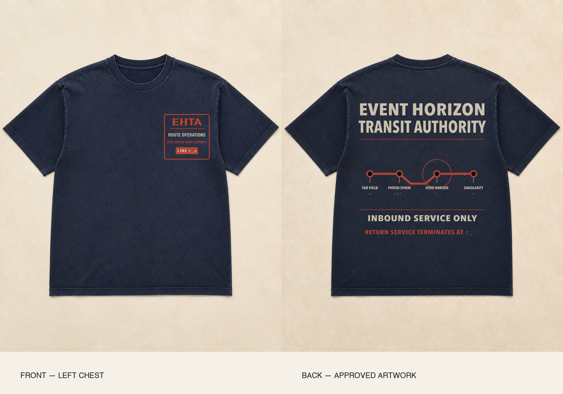 Event Horizon Transit Authority Crew Edition shirt mockup