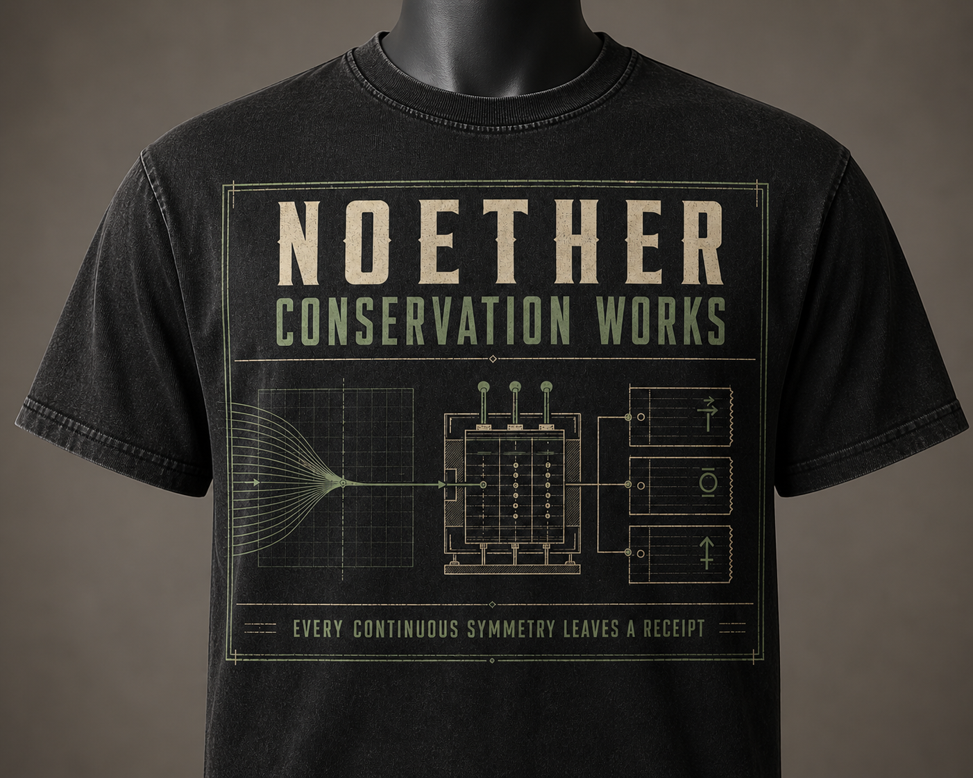 Noether Conservation Works Original Edition shirt mockup