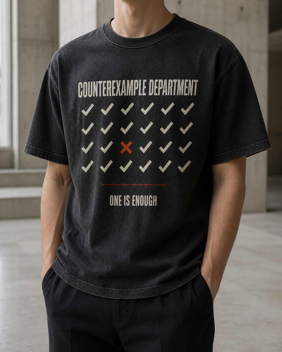 Counterexample Department Original Edition shirt mockup