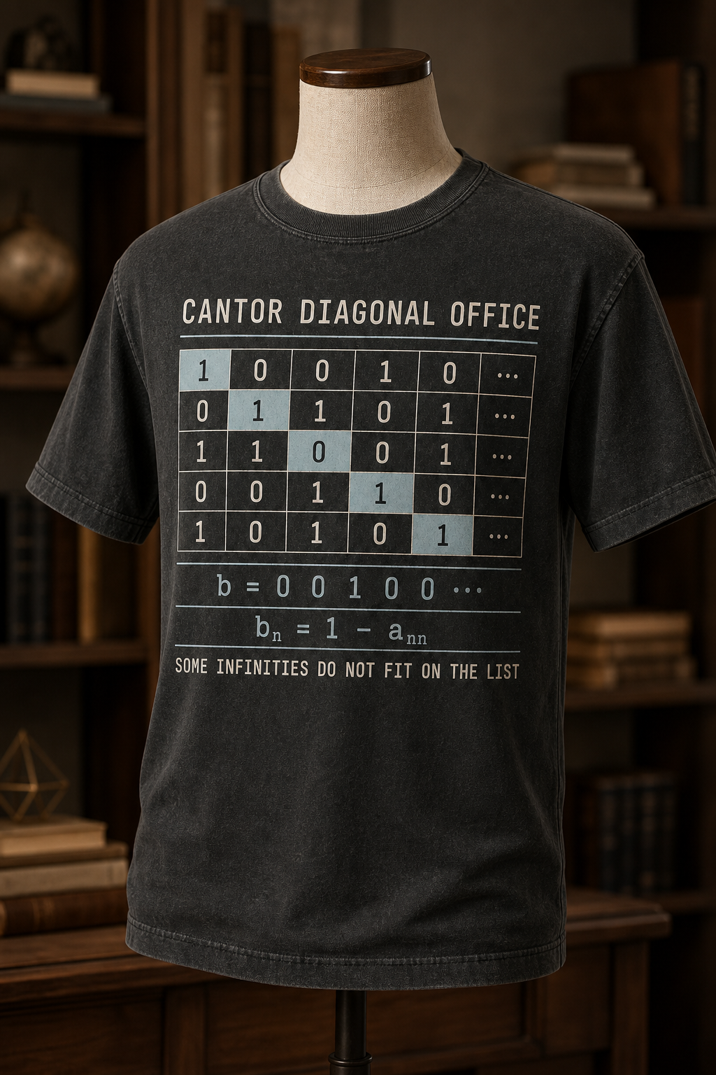 Cantor Diagonal Office Original Edition shirt mockup