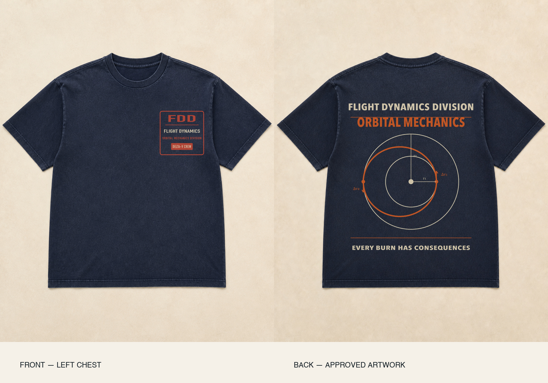 Flight Dynamics Division Crew Edition shirt mockup